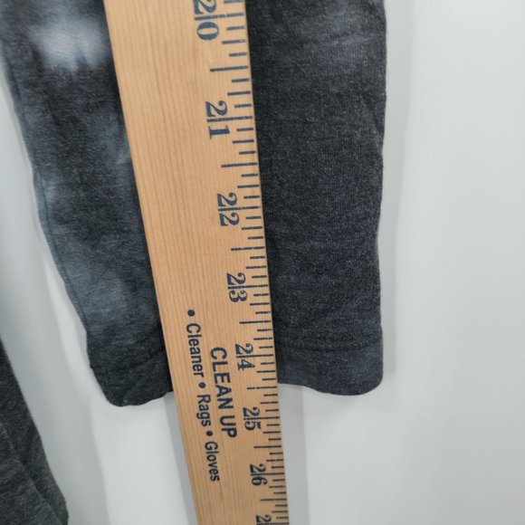 GREEN TEA TIE Dye Top Sweatshirt Women's Black/Grey Large - Picture 5 of 10